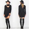 Women's Sweaters Wholesale-GS122 Womens Autumn Folded Choker High Neck Sweater Knitted Pullover Jumper Casual Winter Long Tops Pull Femme1