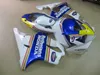 ABS plastic fairing kit for Honda CBR600 f4I 04 05 06 07 white blue fairings set CBR600F4I 2004-2007 OT12