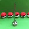 Szklany zestaw narzędzi do bonga z pojemnikiem Pokeball Jar 10mm 14mm 18mm regulowany bez kopuły GR2 Titanium Nail Carb Cap Dabber Tool do szklanej fajki