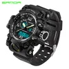 2017 neue Mode Sanda Marke Dual time Digitale Sport Uhr Wasserdicht S-Shock männer Luxus Led Digital Chrono Relogio masculino