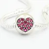 DIY INSET Crystal Heart Shape Charms Fit Fit European Style Charms Bracelets Biżuteria Znalezienie autentycznych akcesoriów 7937083
