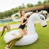 Yaz Şişme Şamandıra Dev Unicorn Pegasus Su Yüzme Yüzen Sal Hava Yatak Yüzmek Yüzük Binmek-On Havuzu Plaj Oyuncak DHL / Fedex Nakliye