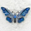 Whole Rhinestone Enamel Butterfly Pin brooches C1019030129333027