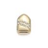 Gold Silver Plated Hip Hop Single Tooth Grillz Cap Top & Bottom Grill for Halloween Christmas Party Jewelry296p