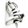 New design 45mm cage length Stainless Steel Super Small Male Chastity Devices with Catheter Short Cock Cage For BDSM