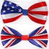 Moda Bowtie Flaga Amerykańska Necktie Bow Tie UK Union Jack Brytyjska Flaga Bowtie 6 * 12 CM Bowknot na Boże Narodzenie Prezent Neck Krawat