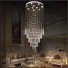 LED Pendant Light Art Design Living Room Dining Room Chandeliers Light K9 Crystal Fixtures AC110-240V Crystal Ceiling Lamps VALLKIN Lighting