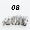 Top Qualité Double Magnetic Eye Lashes 3D Vison Réutilisable Fasle Cils Sans Colle Utiliser Prix Usine DHL Ship