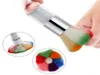 Colorful Nail Dust Brushes Acrylic & UV Nail Gel Powder Nail Art Dust Remover Brush Cleaner Rhinestones Makeup Foundation Tool