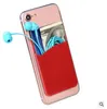 3M Siliconen Zelfklevend Creditcard Portemonnee Houder Sticker Pouch Pocket voor Cellphone Case iPhone X XS MAX XR 8 7 6 Plus Samsung S9 Note 9