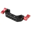 CAMVATE 15mm Rod Clamp 1/4" -20 Gewinde Red Knob für DLSR Kamera-Anlage Cage Bauplatte