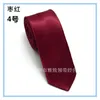 Das Mannen Spot 5cm Solid Skinny Tie Business Casual Smooth Tie Fabriek Groothandel