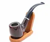 Wholesale variety resin pipe Cigarette Holder Creative Filter Tobacco Pipe Glass Smoking Pipe Metal Aluminum, color random