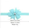 Baby Bowknot Hairband Girls Blower Flower Beadbands Cute مرنة.