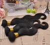 2018 Fabriksförsäljning Kvalificerad 3PCS Lot Brasiliansk Indisk Peruansk Malaysisk Mongolisk Virgin Remy Human Hair Body Wave, 100% Human Weave Bundles