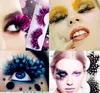 Moda Kolory Cosplay Feather Feed Eyelashes Party Kostiumy Fałszywe Eye Lashes Makeup Tools Feather Eyelashes Extension