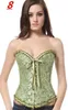 새틴 뼈 레이스 업 Steampunk 코르셋 섹시 Bustier 여성 Corselet 및 Bustier Strapless Bustier 코르셋 Overbust 슬림 코르 셋 도구 가방