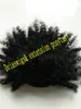 Naturliga hästsvans hårstycken African American Afro Short Kinky Curly Drawstring Ponytail Mänskliga hårförlängningar med klämma i ponnysvans 120g