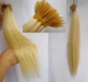 Blonde Brazilian Hair Straight human hair extensions I Tip keratin bond hair 1g/strand 100s 100g