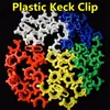 10mm 14mm 19mm Joint Plastic Keck Clip Laboratory Lab Clamp Bong Clip For Glass Drop Down Adapter Mini Nectar Collector Kit