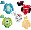 Cartoon Styles Baby ROMPERS HAT Neugeborene süße Tier Jungen Mädchen Mädchen Baumwolle Overall Fantasia Infantil Babys Kleidung