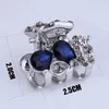 Wholesale Small Mini Size Silver Metal Hair Claw Clips with Crystal Rhinestones Girls Womens Cute Jewelry Clamps Hair Pin Accessories