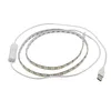 USB 5V LED-strip 5050 TV Achtergrond Verlichting 60LEDS / M Warm Wit / Witte USB-kabel met schakelkabel Set