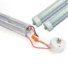 Fa8 Pojedynczy sworzeń T8 LED Żarówka Lampki Zimne White Color Frosted Cover 8Fet Tubes SMD2835 192LEDS 4500LM 45W AC85-265V 25P