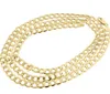 Mens Hollow 14k Yellow Gold 6 50 mm kubansk trottoarkant Kedjans halsband 16-30 tum2436