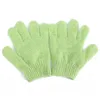 Whole1 Pair Dusch Badhandskar EXFOLIATING WASH SPA Massage Scrub Body Scrubber Glove 9 Colors Radom Color4001139