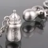 Свадебные благополучие кормления для кормления и соска для цепной цепи металлический металл Baby's Bottle and pacifier keychain кольцо детский душ