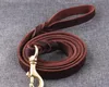 30pcs/lot Braided Handmade Genuine Leather Copper Hook Dog Leash Pet Training Leash Walking Lead For Medium Large Dogs