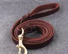 30 sztuk / partia Pleciony Handmade Prawdziwej Skóry Hak Hook Dog Leash Training Pet Leash Chodzenie prowadzenie do średnich dużych psów