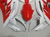 100% fit for Yamaha injection molded fairings YZF R6 2006 2007 white red fairing set YZFR6 06 07 OT25