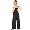 새로 도착한 여성 Bodycon V-neck 검은 색 점프 슈트 Rompers Womens 패션 Jumpsuits Rompers SMLXL 고품질 무료 배송