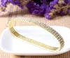 Sieraden enkelsten chique vrouwen stretch cz strass anklets 3-nld drie rij zilver / goud toon tennis Enkle Anklet armband