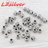 MIC 1000PCS Antique Silver Alloy Dotted Barrel Spacer Bead Findings Jewelry Making 5x4mm