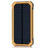 Solar Lamps Charger, Portable 15000mAh Battery Charger Dual USB Phone Chargers Power Bank Backup with 6 LED Flashlight