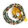 Partihandel Rosary Bracelet Hot Sale Buddhist 108 Pärlor 6mm Natursten Religiösa tibetanska bönarmband och halsband