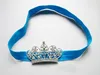 12 Colors Lovely Baby Princess Crown pannband baby flicka hårtillbehör tiara spädbarn elastiska hårband nyfödda glansiga huvud wrap he9448873