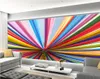 Top Classic 3D European Style Modern fashion rainbow color with beautiful mural 3d wallpaper 3d wall papers for tv backdrop