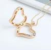 2017 New Heart Crystal Pendant Halsband Halsband Tjej