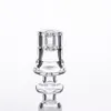 Retail 15.5mm Kom Elektrische Diamant Knoop Roken Accessoires Quartz Nail Double Stack Frosted Combinatie voor 16mm Verwarmingspoel voor olierigers bij de heer DABS