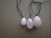 20sETs / Lot Quartz Crystal Eggs med rep Yoni Egg Massage Handboll Massager Boll för träningsboll Hälso- och sjukvårdsmassageverktyg