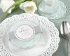 Lace Exquisite Coasters de vidro fosco Conjunto de 2 favores do casamento e presentes 100 Set / Lote = 200 PCS Frete grátis Total
