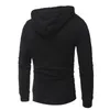 2021 Uomo Inverno Felpe con cappuccio Casual Felpa con cappuccio Nero Bianco Cappotto Felpe Pullover Maglione Giacca Moda Palestre Abbigliamento di alta qualità M-3XL