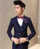 Costumes pour hommes Blazers Vente en gros - Marque de mode 2021 Hommes Casual Haute Qualité Jacquard Weave Costume Mâle Slim Corée Style Blazer Gilet Et