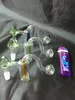 wholesalers New Stained glass bent at right angles pot, hookah, bong, pipe fittings