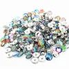Hurtownie Assorted Mix Colors Noosa Style 18mm akrylowe szklane przyciski Snaps Charms Charms Biżuteria dla bransoletek Nowy