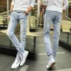 Jeans da uomo All'ingrosso da uomo- 2022 Pantaloni di tendenza moda primavera e autunno Slim Simple Tinta unita coreana Straight Stretch All- Ca